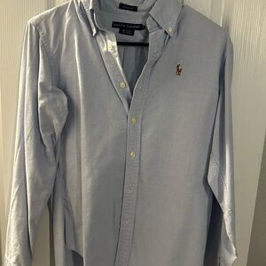 Ralph Lauren Women’s Light Blue Oxford Button-Down Shirt